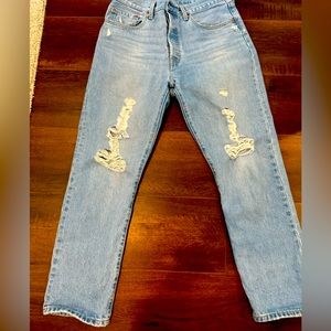 Women’s Levi’s 501 Crop Ojai Ring Jeans